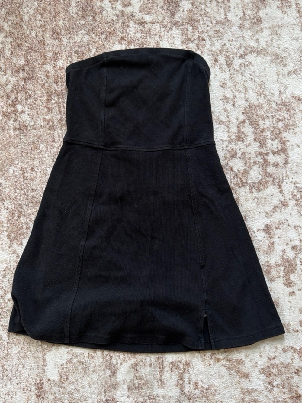 American Eagle Outfitters Black Strapless A-Line Dress